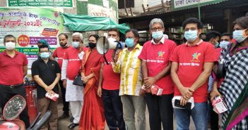করোনা অতিমারি প্রতিরোধে মাস্ক অপরিহার্য—শহীদ রাসেল ব্রিগেড